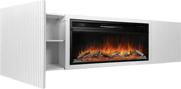 Изображение товара Каминокомплект Смолком Sanremo Vision 42 Log Led (бьянко белый)