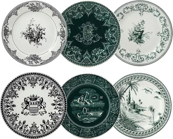 Изображение товара Набор тарелок Gien Les Depareillees Vert / 1841B6AD26 (6шт)