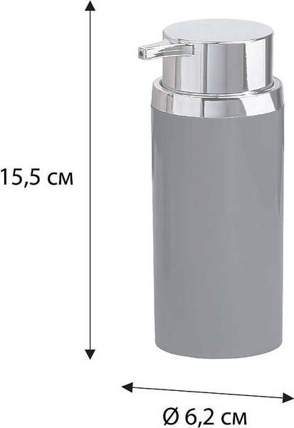 Изображение товара Дозатор для жидкого мыла Fixsen Round Gray FX-453-1