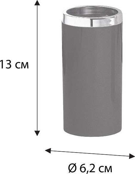 Изображение товара Стакан для зубной щетки Fixsen Round Black FX-454-3