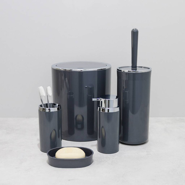 Изображение товара Стакан для зубной щетки Fixsen Round Gray FX-453-3