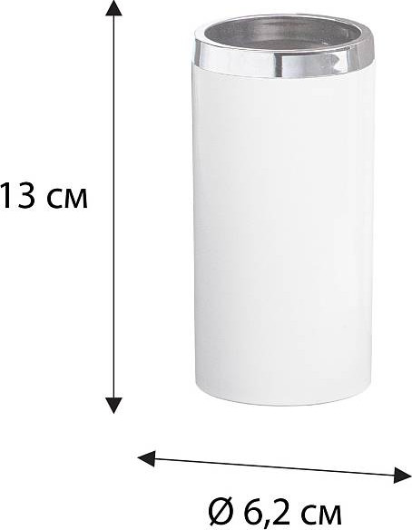 Изображение товара Стакан для зубной щетки Fixsen Round White FX-451-3