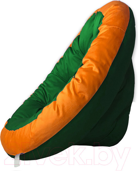 Изображение товара Бескаркасное кресло-трансформер Angellini 9с0013тр (L, зеленый/оранжевый)