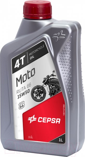 Изображение товара Моторное масло Cepsa Moto 4T Ruta 66 15W50 / 514254191 (1л)