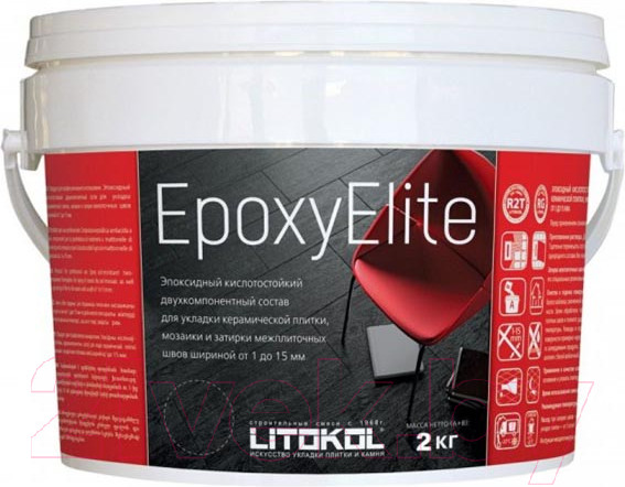 Изображение товара Фуга эпоксидная Litokol Эпоксидная EpoxyElite Е.11 (2кг, лесной орех)