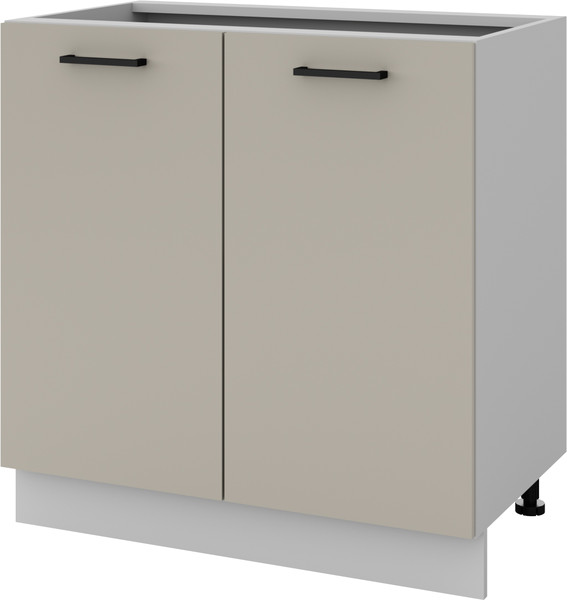 Изображение товара Шкаф-стол кухонный Anrex Alesia 2D/80 F1 (серый/глиняный серый)