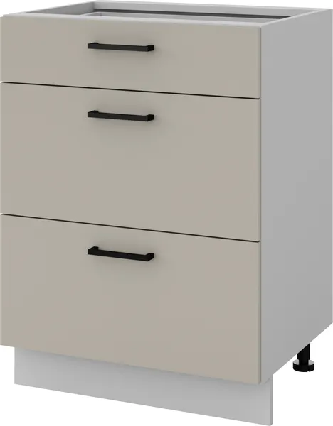 Изображение товара Шкаф-стол кухонный Anrex Alesia 3S/60 F1 (серый/глиняный серый)