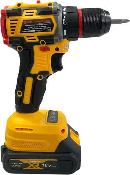 Изображение товара Аккумуляторная дрель-шуруповерт Edon Pro AD-18BL