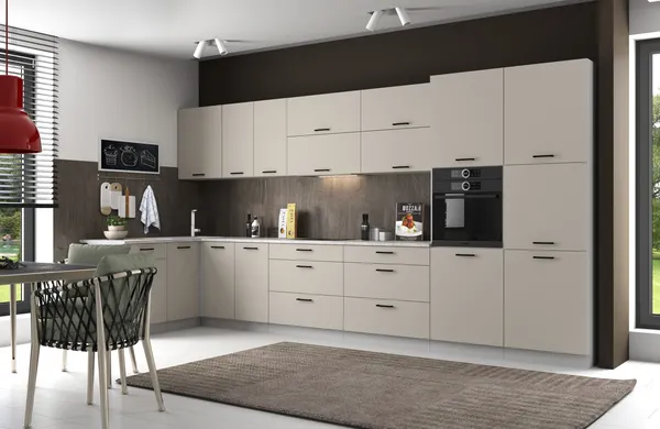 Изображение товара Шкаф навесной для кухни Anrex Alesia 1D/60 F1 (серый/глиняный серый)