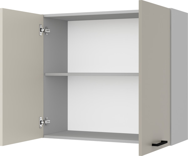Изображение товара Шкаф навесной для кухни Anrex Alesia 2D/80 F1 (серый/глиняный серый)
