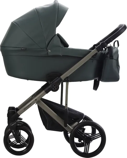 Изображение товара Детская универсальная коляска Bebetto Magnum Light Pro 2в1 (08 зеленая кожа)