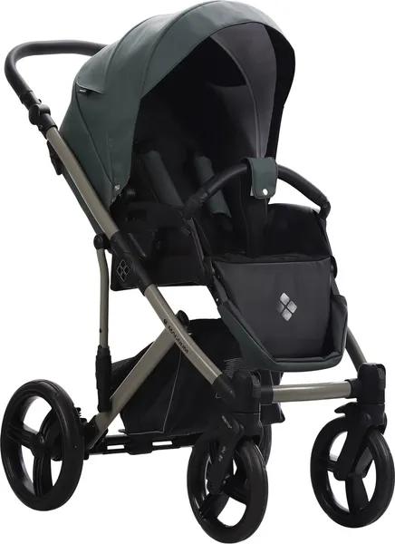 Изображение товара Детская универсальная коляска Bebetto Magnum Light Pro 2в1 (08 зеленая кожа)