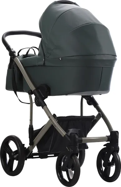 Изображение товара Детская универсальная коляска Bebetto Magnum Light Pro 2в1 (08 зеленая кожа)
