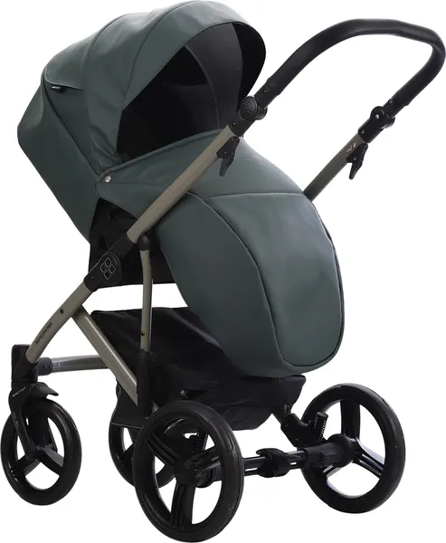 Изображение товара Детская универсальная коляска Bebetto Magnum Light Pro 2в1 (08 зеленая кожа)