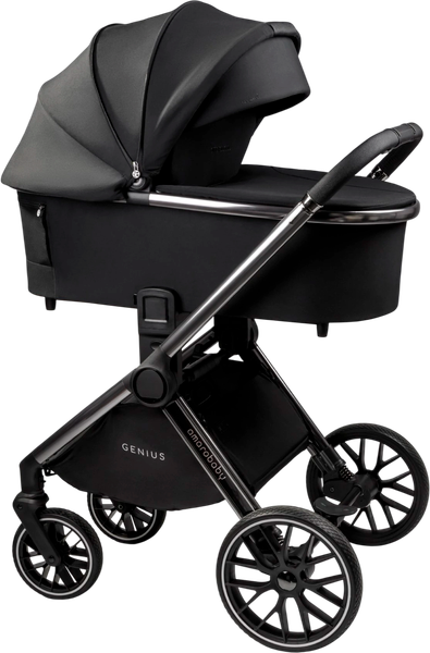 Изображение товара Детская универсальная коляска Amarobaby 2 в 1 Genius AB25-10GENIUS/09 (черный)