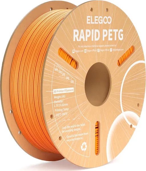 Изображение товара Пластик для 3D-печати Elegoo Petg Rapid 50.203.0223 (1кг, оранжевый)