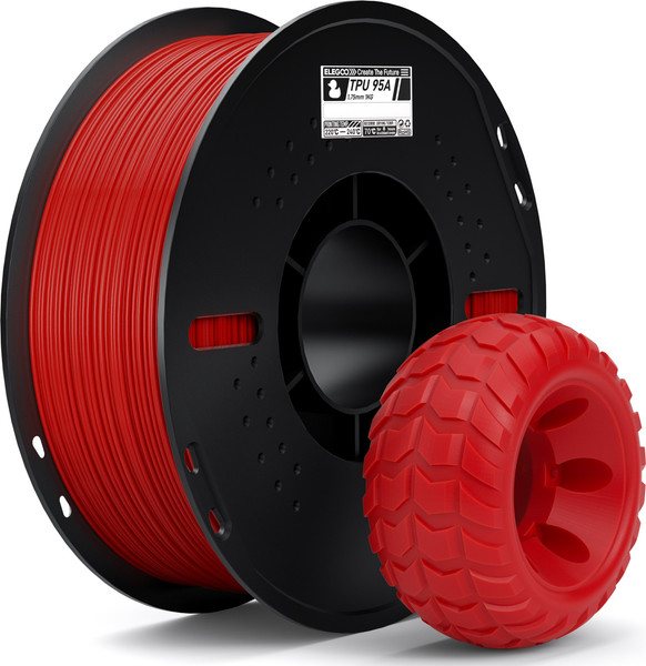 Изображение товара Пластик для 3D-печати Elegoo TPU 50.203.0570 (1кг, красный)