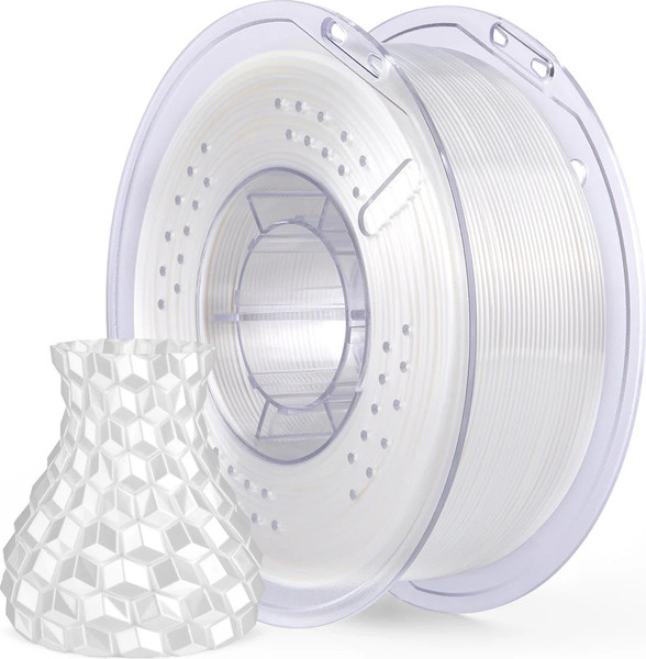 Изображение товара Пластик для 3D-печати Elegoo Pla Silk 50.203.0468 (1кг, белый шелк)