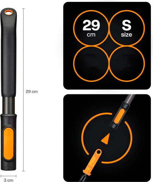 Изображение товара Ручка для черенка Fiskars S 1080548 (29см, алюминий)