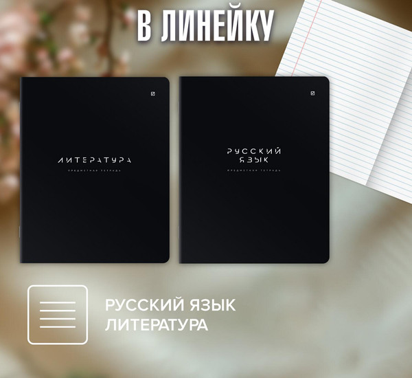 Изображение товара Набор предметных тетрадей Brauberg Black Mode / 405541 (12шт)