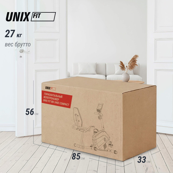 Изображение товара Велотренажер UNIX Fit BR-340E Compact / MBBR340E