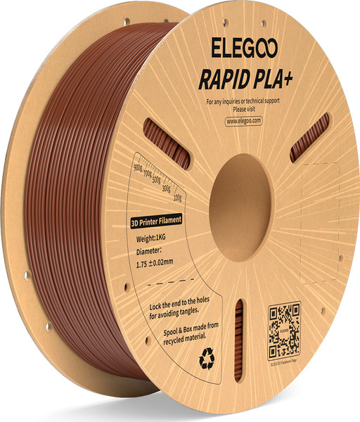 Изображение товара Пластик для 3D-печати Elegoo Pla+ Rapid 50.203.0313 (1кг, коричневый)