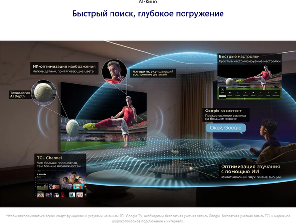 Изображение товара Телевизор TCL 50" 50P7L