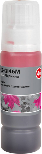 Изображение товара Контейнер с чернилами Cactus CS-GI46M (135мл, пурпурный пигментный)