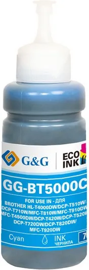 Изображение товара Контейнер с чернилами G&G GG-BT5000C (70мл, фото голубой)