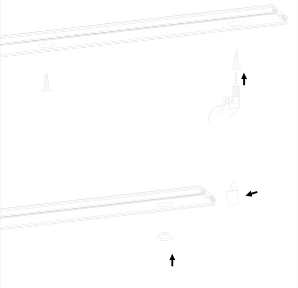 Изображение товара Шинопровод Reluce RL 06100 Track Rail 2000mm BK