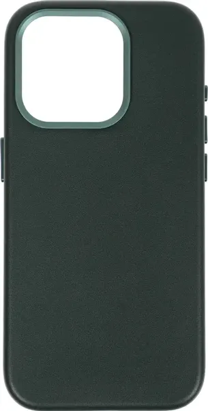 Изображение товара Чехол-накладка VLP Ecopelle Case для Apple iPhone 15 Pro / 10513009 (темно-зеленый)