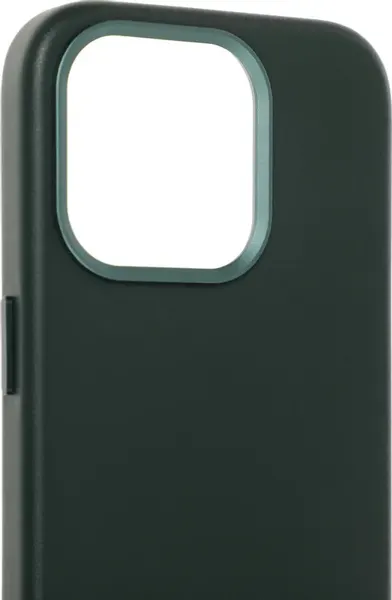 Изображение товара Чехол-накладка VLP Ecopelle Case для Apple iPhone 15 Pro / 10513009 (темно-зеленый)