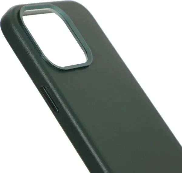 Изображение товара Чехол-накладка VLP Ecopelle Case для Apple iPhone 15 Pro / 10513009 (темно-зеленый)