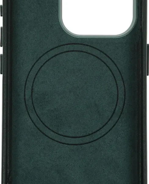 Изображение товара Чехол-накладка VLP Ecopelle Case для Apple iPhone 15 Pro / 10513009 (темно-зеленый)