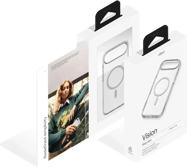 Изображение товара Чехол-накладка uBear Vision Case для Apple iPhone Air / CS536TT66AVS-I25M (прозрачный)
