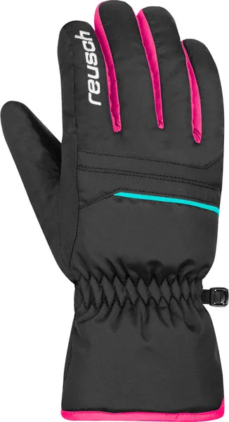 Изображение товара Перчатки лыжные Reusch Alan / 6461115_7003 (р.4.5, Black/Black/Pink Glo)
