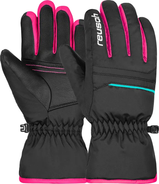 Изображение товара Перчатки лыжные Reusch Alan / 6461115_7003 (р.5.5, Black/Black/Pink Glo)