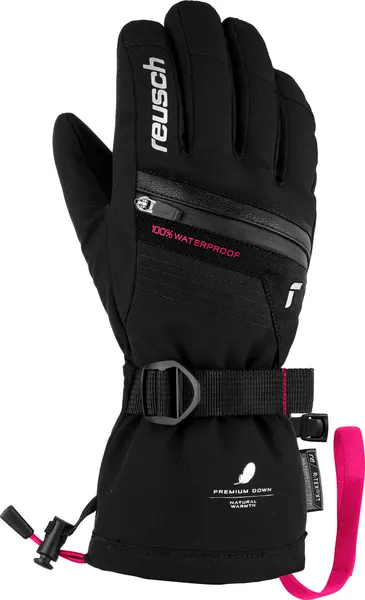 Изображение товара Перчатки лыжные Reusch Lando R-Tex XT Junior / 6161243_3963 (р.6.5, Pink Glo/Black)