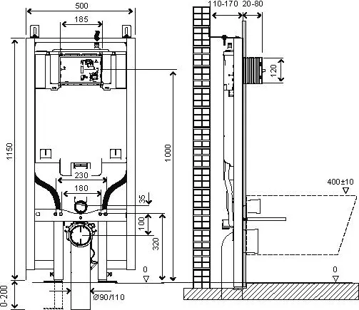 Изображение товара Инсталляция для унитаза Grossman 900.K42.01.000