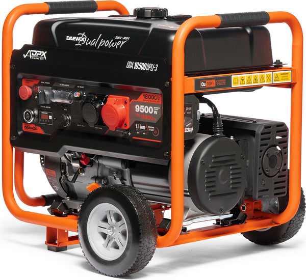 Изображение товара Бензиновый генератор Daewoo Power GDA 10500DPLi-3