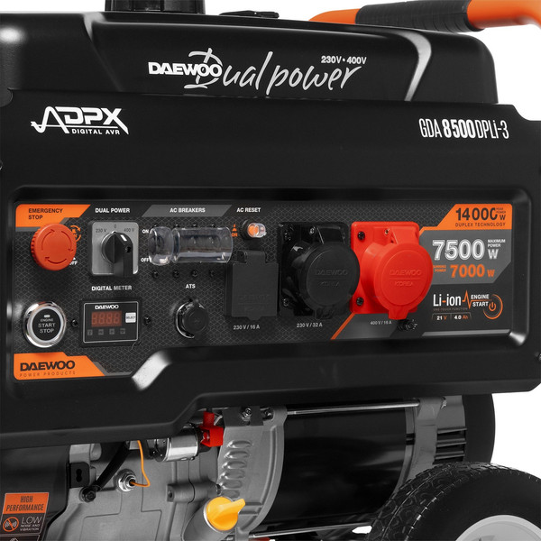 Изображение товара Бензиновый генератор Daewoo Power GDA 8500DPLi-3