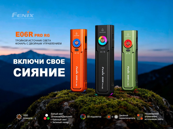 Изображение товара Фонарь Fenix Light E06R Pro RG / E06RPRORGgr