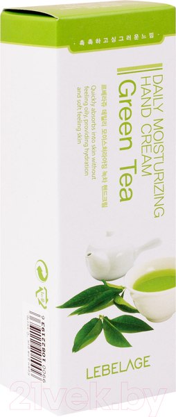 Изображение товара Крем для рук Lebelage Daily Moisturizing Green Tea Hand Cream (100мл)