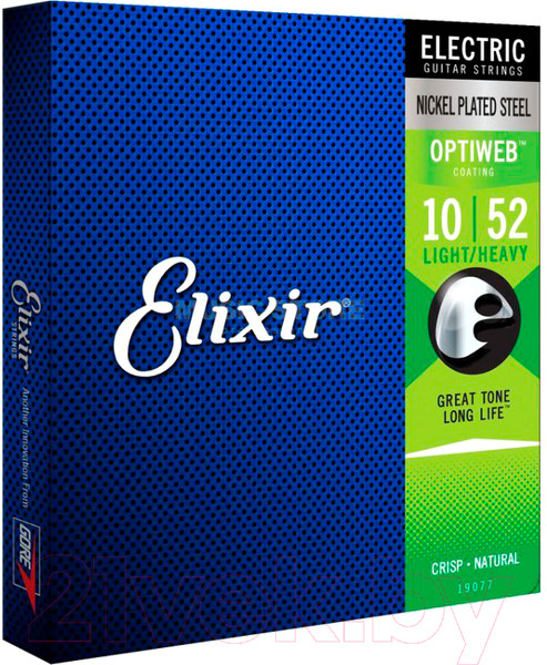 Изображение товара Струны для электрогитары Elixir Strings 19077 Optiweb 10-52
