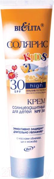 Изображение товара Крем солнцезащитный Belita Солярис SPF30 (100мл)