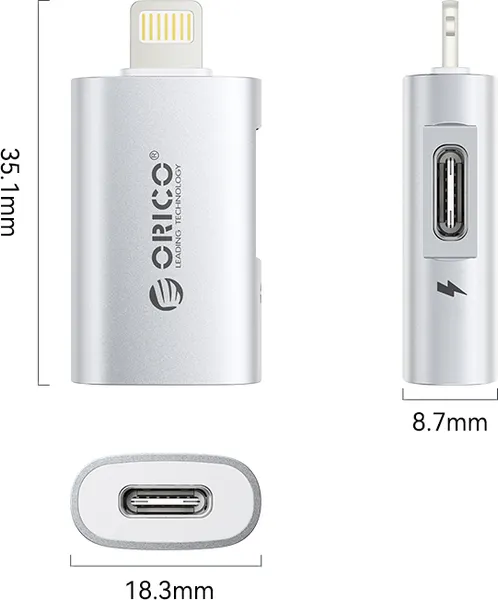 Изображение товара Адаптер Orico LC10-SV-BP Apple OG