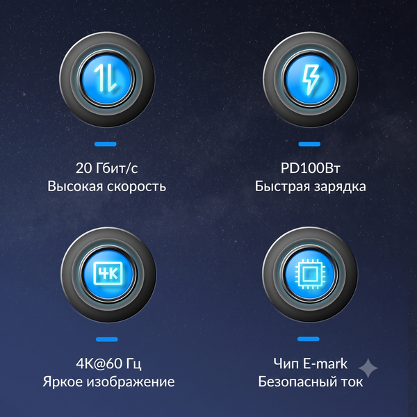 Изображение товара Кабель Orico CM32-10-BK-BP