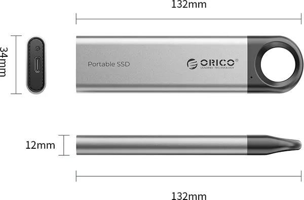 Изображение товара Внешний жесткий диск Orico C10-1T-GY-BP