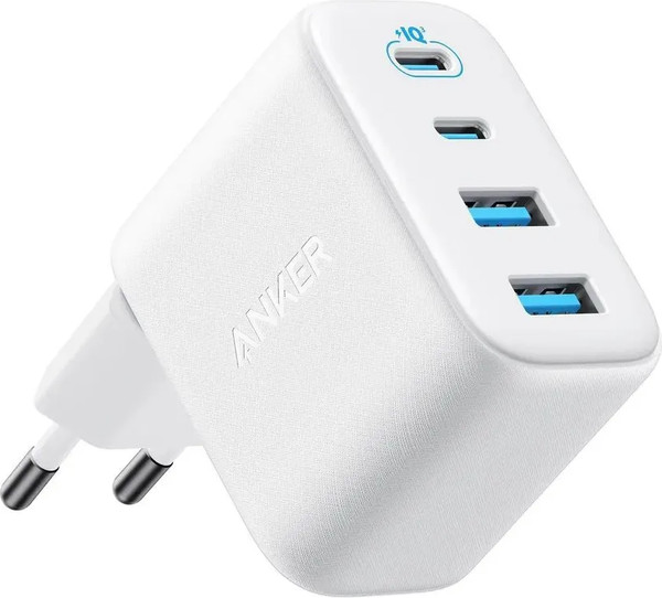Изображение товара Адаптер питания сетевой Anker Zolo 2xUSB-A 2xUSB-C 50Вт 3A / A121EG21 (белый)