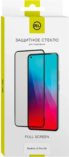 Изображение товара Защитное стекло для телефона Red Line Для Realme 12 Pro 3D УТ000038728 (черный)